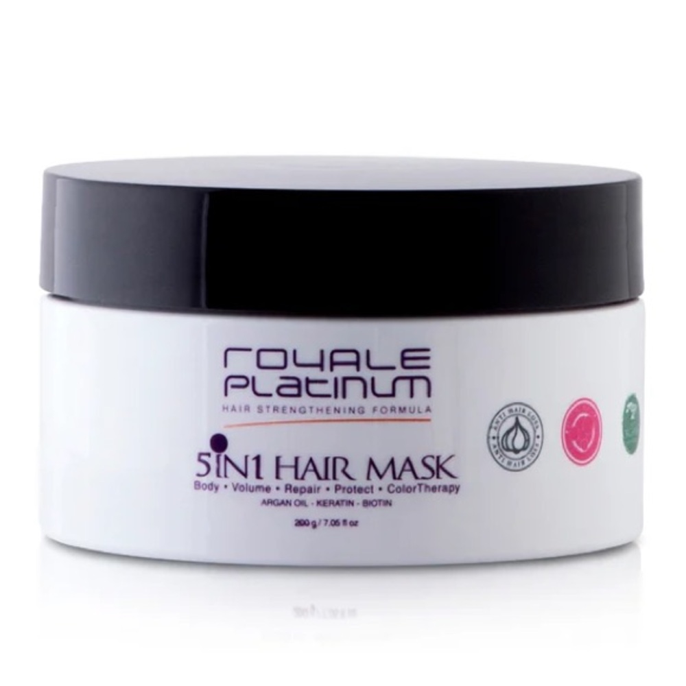 Royale Hair Strengthening Formula 5 In 1 Hair Mask - Body Volume Repair Protect